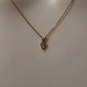 Gorjana Fine 14k Diamond and Opal Necklace